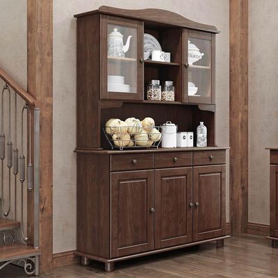 Cristaleira Madeira Maciça 5 Portas 129 Cm 8925 Cafe Milani Store Cafe