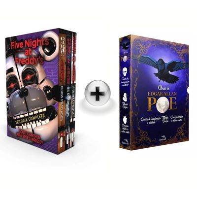 Kit de Livros: Box Five Nights at Freddy's - Trilogia Completa e Box Obras de Edgar Allan Poe