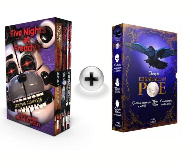 Kit de Livros: Box Five Nights at Freddy's - Trilogia Completa e Box Obras de Edgar Allan Poe