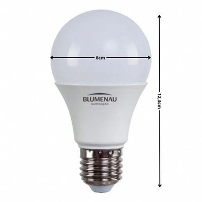 Lâmpada Led A60 Blumenau - 15w - 6500k Luz Branco Frio