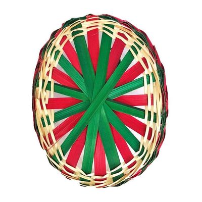 Cesta De Vime Natal Médio - 20cm X 14cm X 11cm