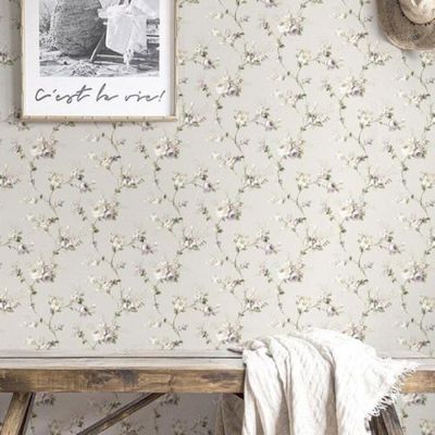 Papel de Parede Happy Floral Bege 12315