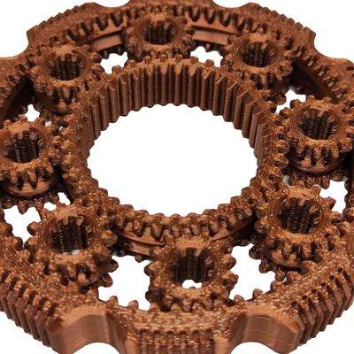 Fidget de Dedo 8 Engrenagens Spinner Anti Estresse Cor Cobre Bronze