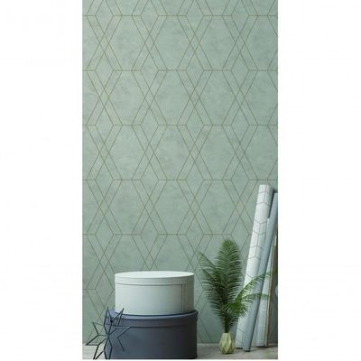 Papel De Parede Modern Maison Geometria Em Mármore Mm557704 - Rolo 10m X 0,52m