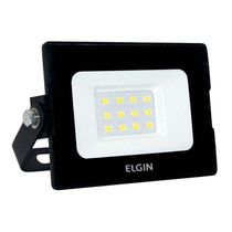 Projetor Led 10W 6500K Branca Fria Preto Bivolt
