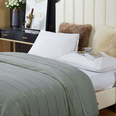 Cobertor Manta Himaláia Queen Ultrasoft Dupla Face - Cinza - 100% Poliéster