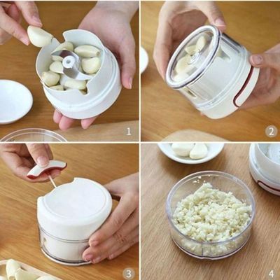 Mini Triturador Manual De Alho Alimento Utensilio Cozinha