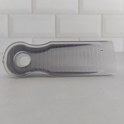Aparador Trava Cunha de Porta Calço Transparente PVC Chão 11x3,5x2cm