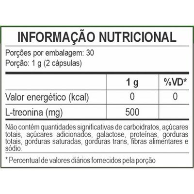 Kit 5 L-treonina Unilife 500mg 60 Cápsulas
