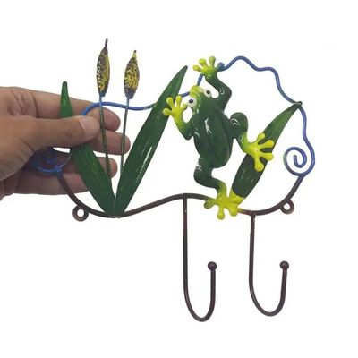 Gancho Ferro Enfeite Sapo Kit 4 Uni Porta Chaves Chapeu Bone Decoraçao Parede Pendura Casa Quarto Sala