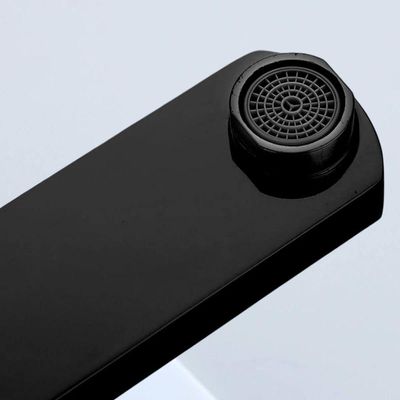 Torneira Monocomando Banheiro Lavatório Baixa Aço Inox Preto