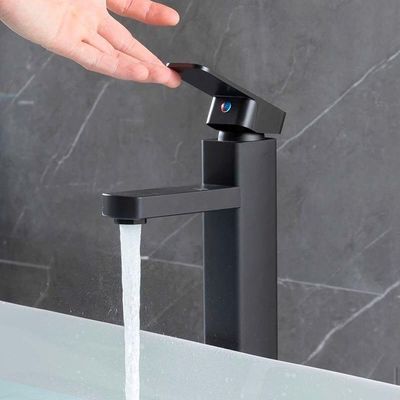 Torneira Monocomando Banheiro Lavatório Baixa Aço Inox Preto