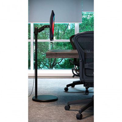 Suporte Móvel Para Monitor E Tv Até 35 Com Regulagem De Inclinação Octoo Smart Up - Branco
