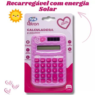 CALCULADORA FINI BEIJINHO ENERGIA SOLAR E ADESIVOS - LETRON