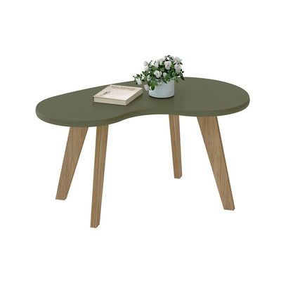 Mesa de Centro Ôganica Lina Menta e Marrom