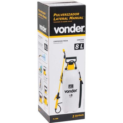 Pulverizador lateral 8 litros com compressão prévia PL 008 VONDER