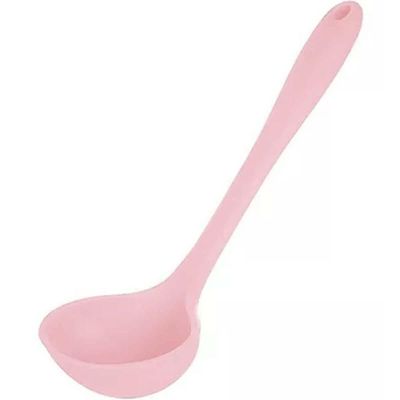 Kit 3 Conchas de Cozinha 27cm Silicone Rosa para Servir Sopa Feijão Molhos Ou