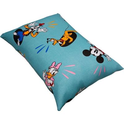 Fronha Portallar Malha Estampada Disney Mickey Feliz 48cmx68cm Verde