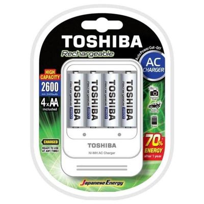Carregador De Pilhas Tnhc-6gae4 Cb (c/4 Pilhas Aa...
