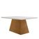 Mesa Sala De Jantar Aida 120cm Em Mdf E Vidro Off White