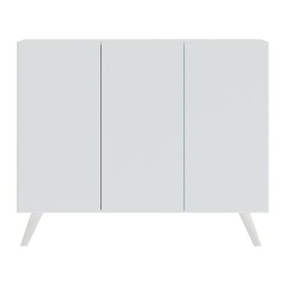 Aparador 3 Portas Retrô Veneza Mp1009 Branco