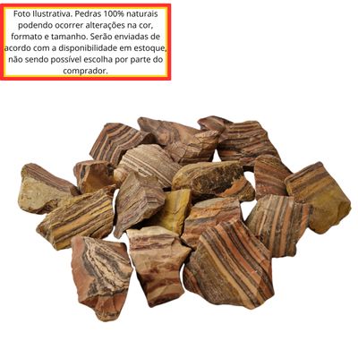 Pedra  Dolomita Listrada 4 a 7 cm Bruta 1 Kg Natural