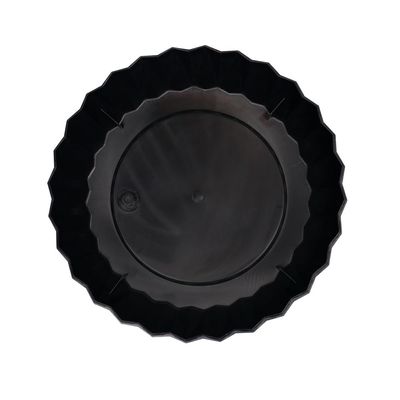 Vaso Cachepot Wave 31cm Preto