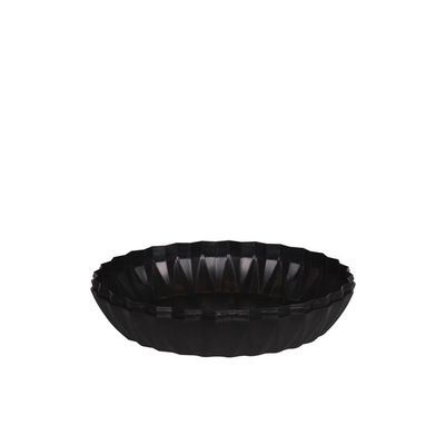 Vaso Cachepot Wave 31cm Preto