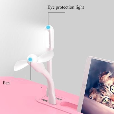 Mesa Para Notebook Dobrável Com Usb Ventilador E Iluminação