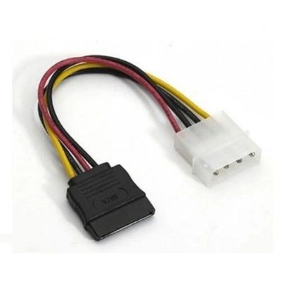 Cabo Adaptador Sata De Força Hd Ssd, Dvd, Fonte
