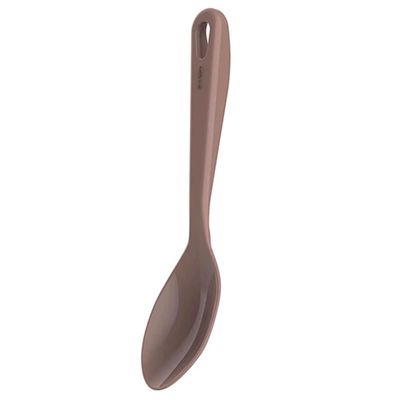 Kit 12 Colheres para Servir Cozinha Arroz Molho Nylon Amendoa Restaurantes Buffets