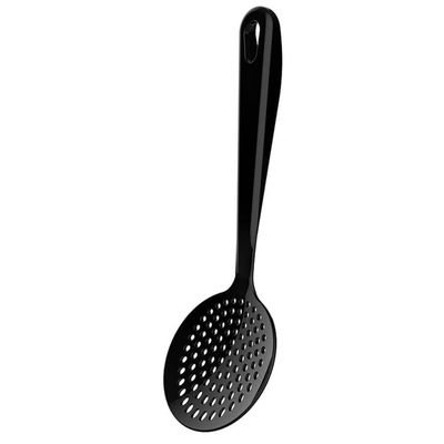 Kit 12 Espumadeiras para Cozinha Escumadeiras Nylon Fritura Utensílios Culinários Pretos