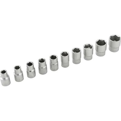 Jogo de soquetes sextavados com encaixe de 1/2" 10 mm a 24 mm com catraca 12 peças VONDER