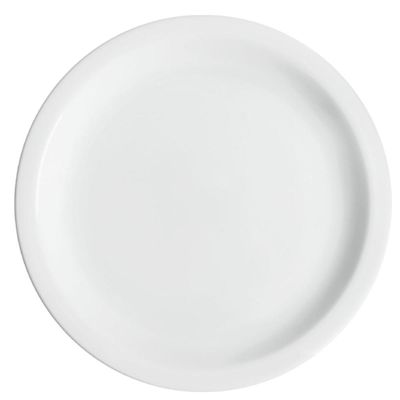 Conjunto de 24 Pratos Rasos de Porcelana Classe Única Iguaçu Germer 25cm Branco
