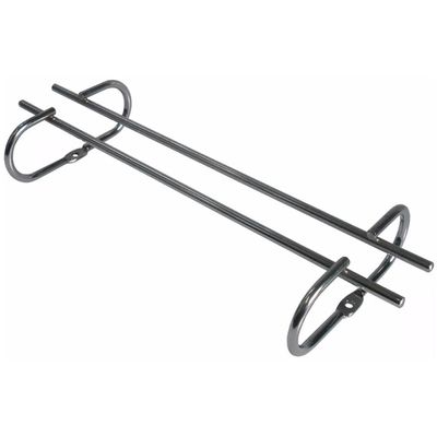 2 Suporte Organizador De Armário Porta Taças Cromado 35cm