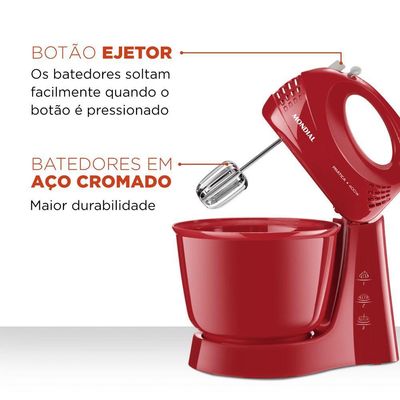 Batedeira Mondial Power Prática B-44-r Batedeira B-44-r 220v/60hz . 220V
