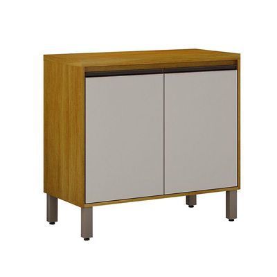 Balcão De Cozinha Nala 2 Portas Pés Reguláveis Mobilihouse Carvalho/off White