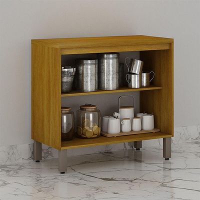 Balcão De Cozinha Nala 2 Portas Pés Reguláveis Mobilihouse Carvalho/off White