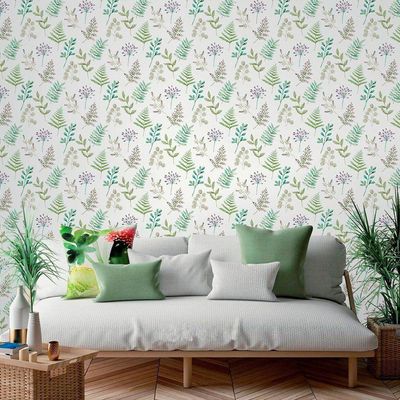 Papel De Parede Sejours Et Chambres Petites Plantes 51194304 - Rolo 10m X 0,53m