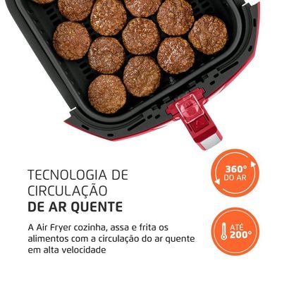 Fritadeira Sem Óleo Air Fryer 6 Litros Afn-60-ri Mondial 60hz 127V