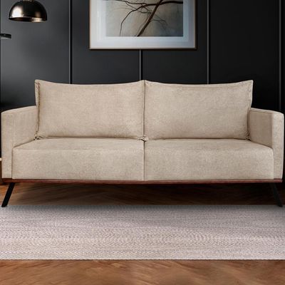 Sofa Aya 3 Lugares Para Sala De Estar 220cm Boucle 3301 Ezz 3301