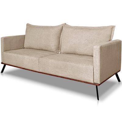 Sofa Aya 3 Lugares Para Sala De Estar 220cm Boucle 3301 Ezz 3301