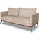 Sofa Aya 3 Lugares Para Sala De Estar 220cm Boucle 3301 Ezz 3301