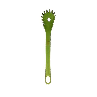Colher Pegador de Macarrão Nylon Talher Utensílio Verde 28cm