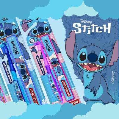 ESCOVA DE DENTE INFANTIL STITCH ESCOLAR - 3A+ - DENTALCLEAN
