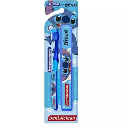 ESCOVA DE DENTE INFANTIL STITCH ESCOLAR - 3A+ - DENTALCLEAN