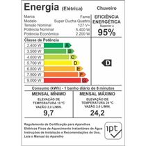 Chuveiro Super Ducha Quattro Fame 127v~5400w