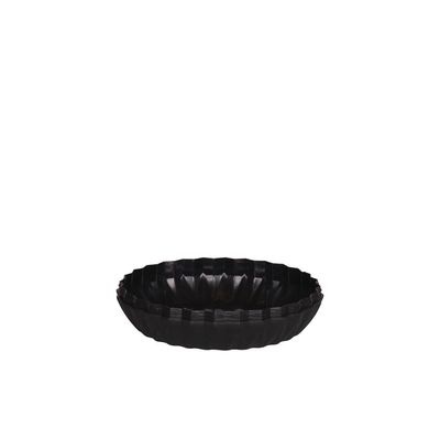Vaso Cachepot Wave 19cm Preto