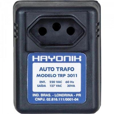 Auto Transformador Parede Hayonik Trp 3011 220-127vac 30va