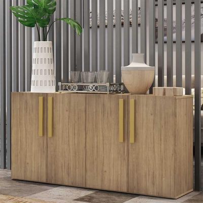 Aparador Buffet 4 Portas Viena Rustic/natural